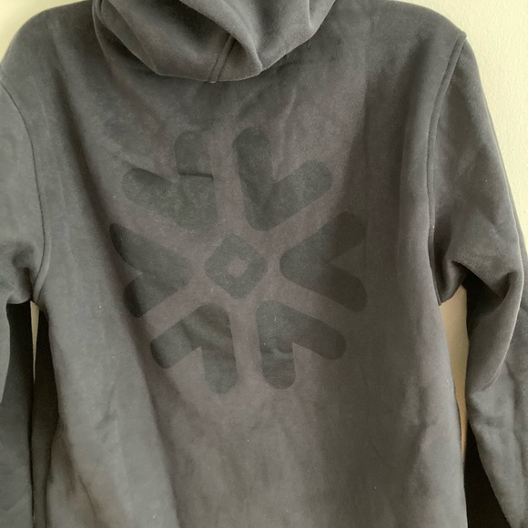 Snowflake Zip up Hoodie sweatshirt navy XL. Quality! Warm!!  NWOT in dustbag - Picture 4 of 6